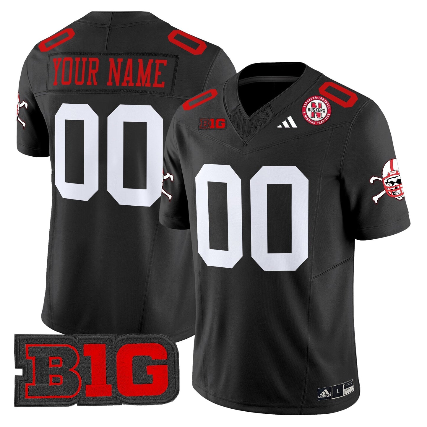 Custom Nebraska Cornhuskers 2024 Vapor Limited Jersey V2 - All Stitched