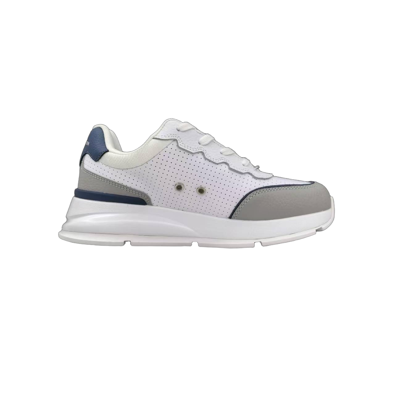Luxury Lou Paris Classic Trainers Navy Blue White Shoes Sneakers