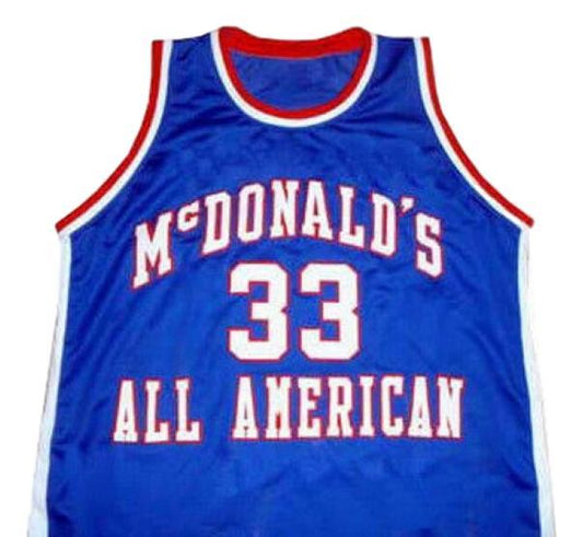 Chris Webber Jersey #33 McDonald's All American Basketball Sewn Blue