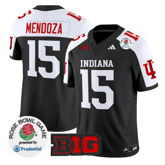#15 Fernando Mendoza Jersey Indiana Hoosiers 2026 Rose Bowl Stitched