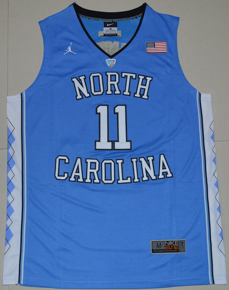 North Carolina Tar Heels #11 Brice Johnson NCAA Basketball Jersey Blue