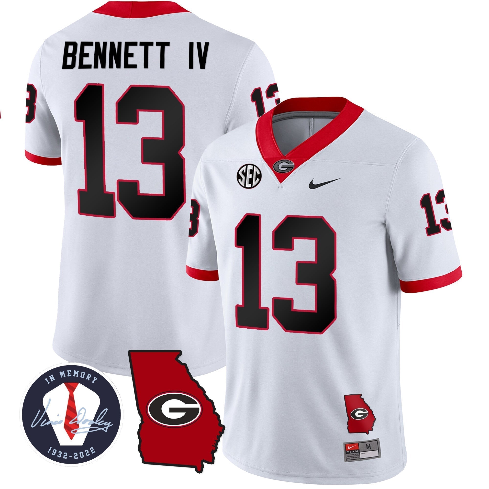 Men Georgia Bulldogs 2023 Vapor Jersey - Georgia Map - All Stitched