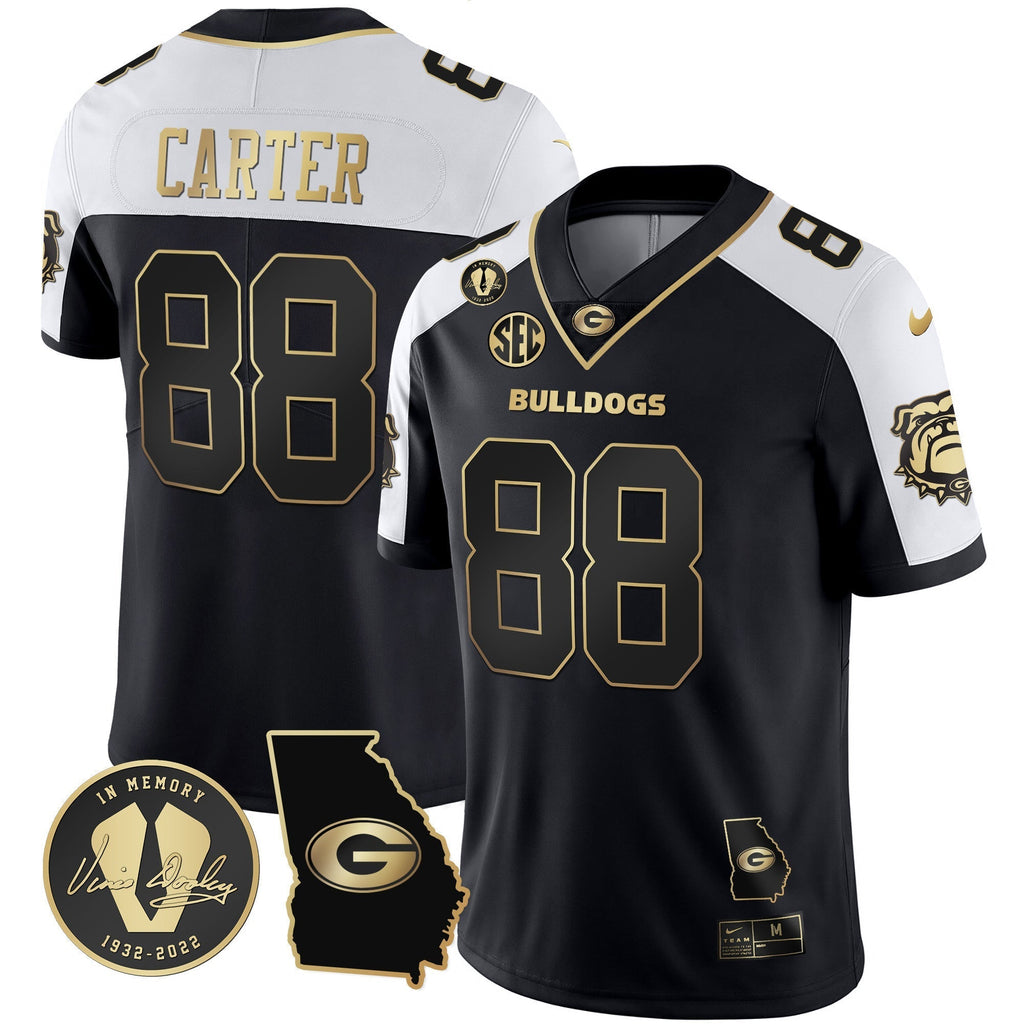 Men Georgia Bulldogs 2023 Vapor Jersey - Georgia Map - All Stitched