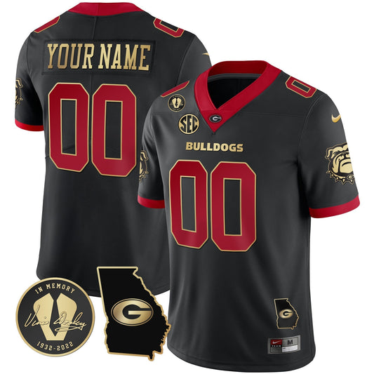 Custom Georgia Bulldogs 2023 Vapor Jersey - Georgia Map - All Stitched