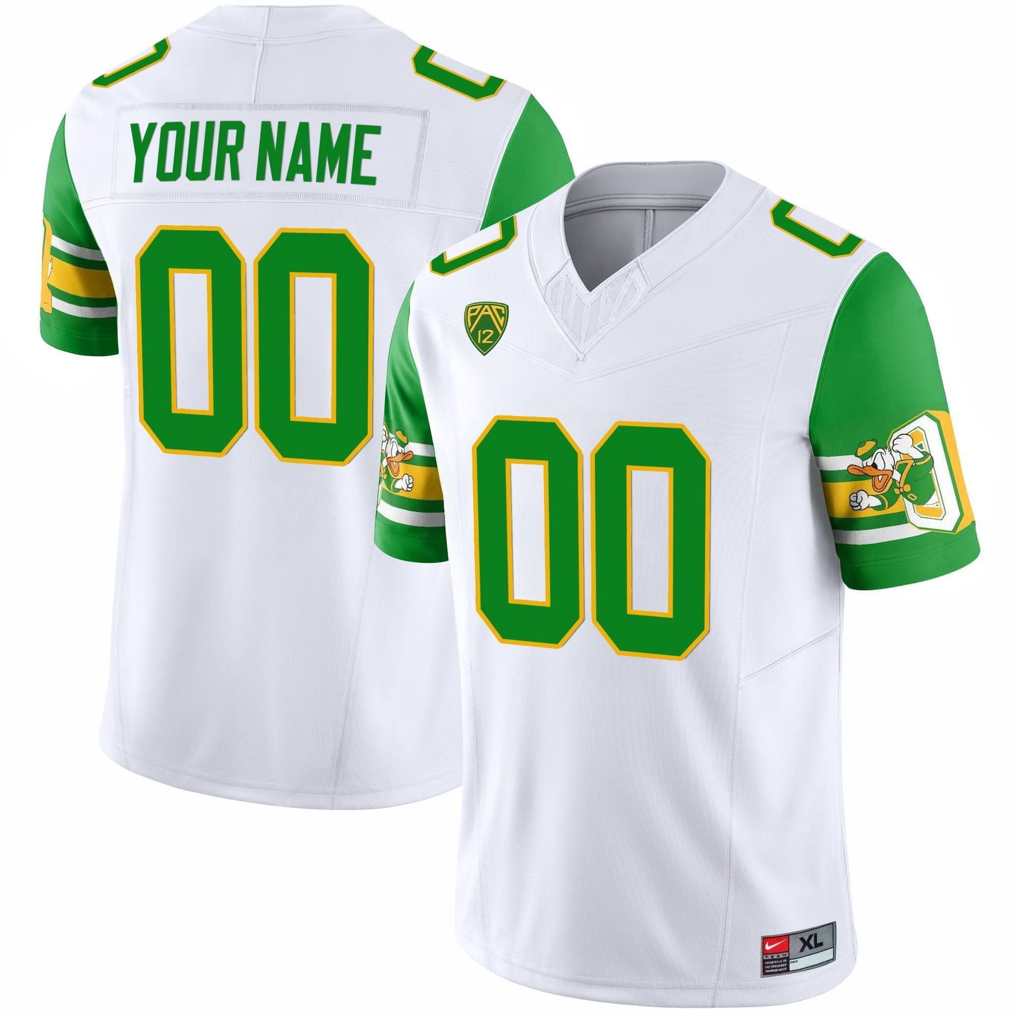 Custom Oregon Ducks Jersey 'Mighty Oregon' 1984 Throwback V2 - Stitched All Colors