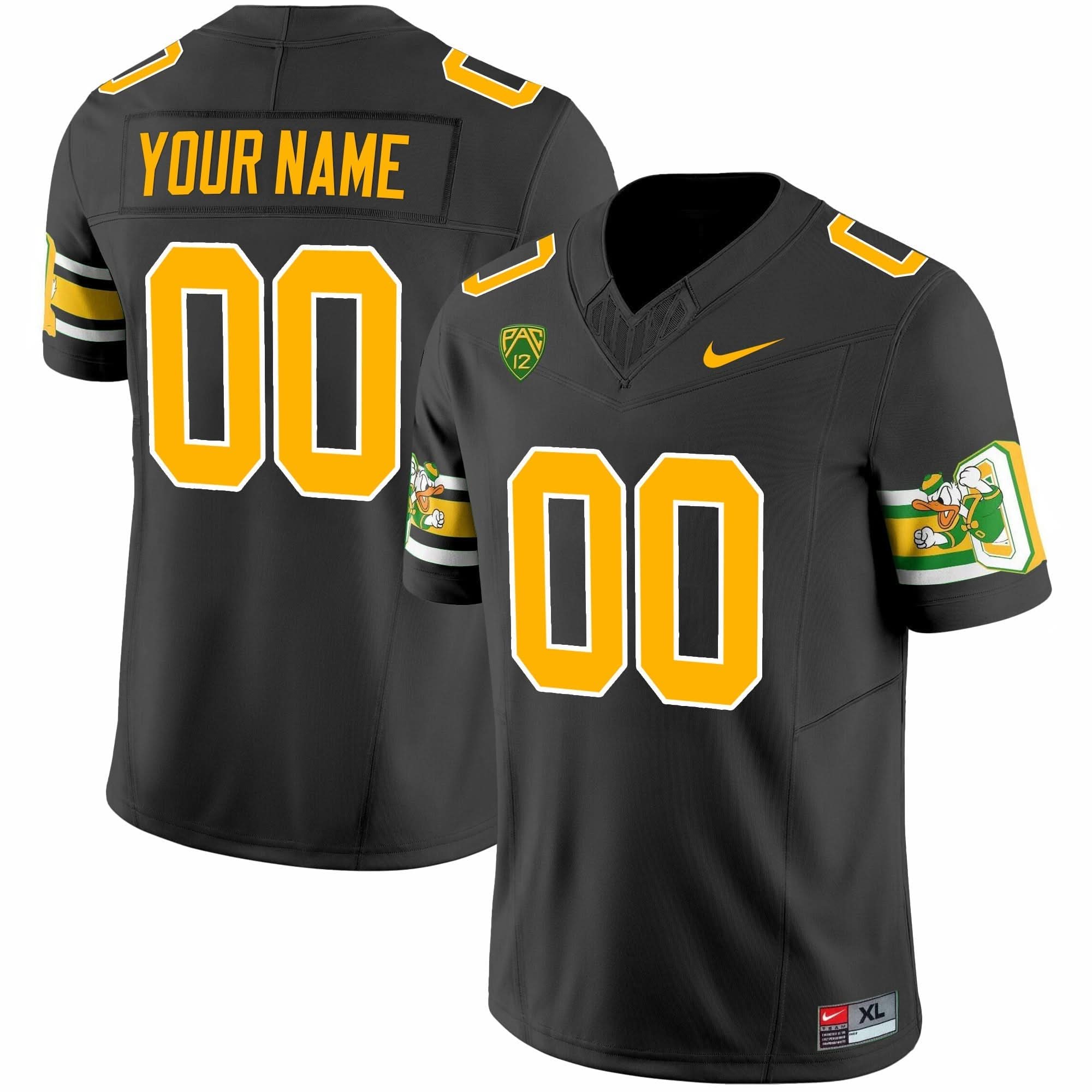 Custom Oregon Ducks Jersey 'Mighty Oregon' 1984 Throwback V2 - Stitched All Colors