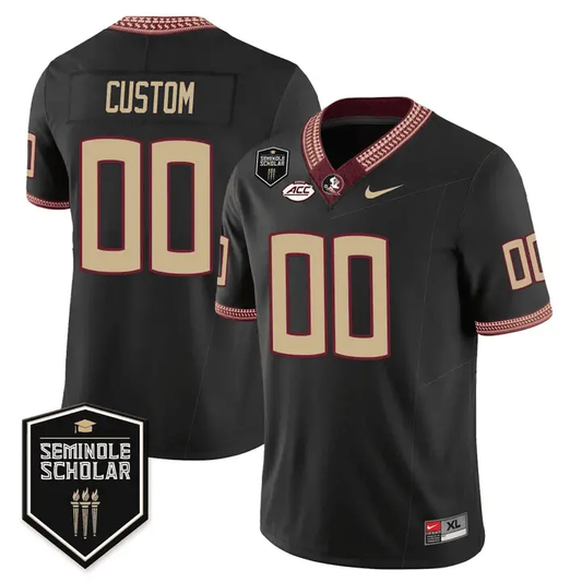 Florida State Seminoles Scholar Football Patch Vapor Limited Custom Jersey