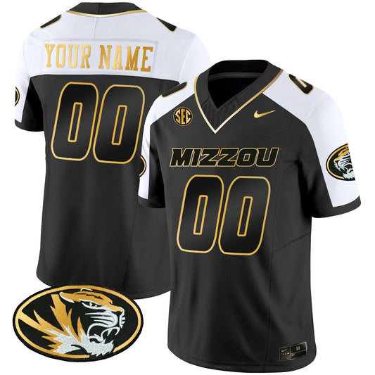 Custom Missouri Tigers Gold Vapor Jersey - All Stitched