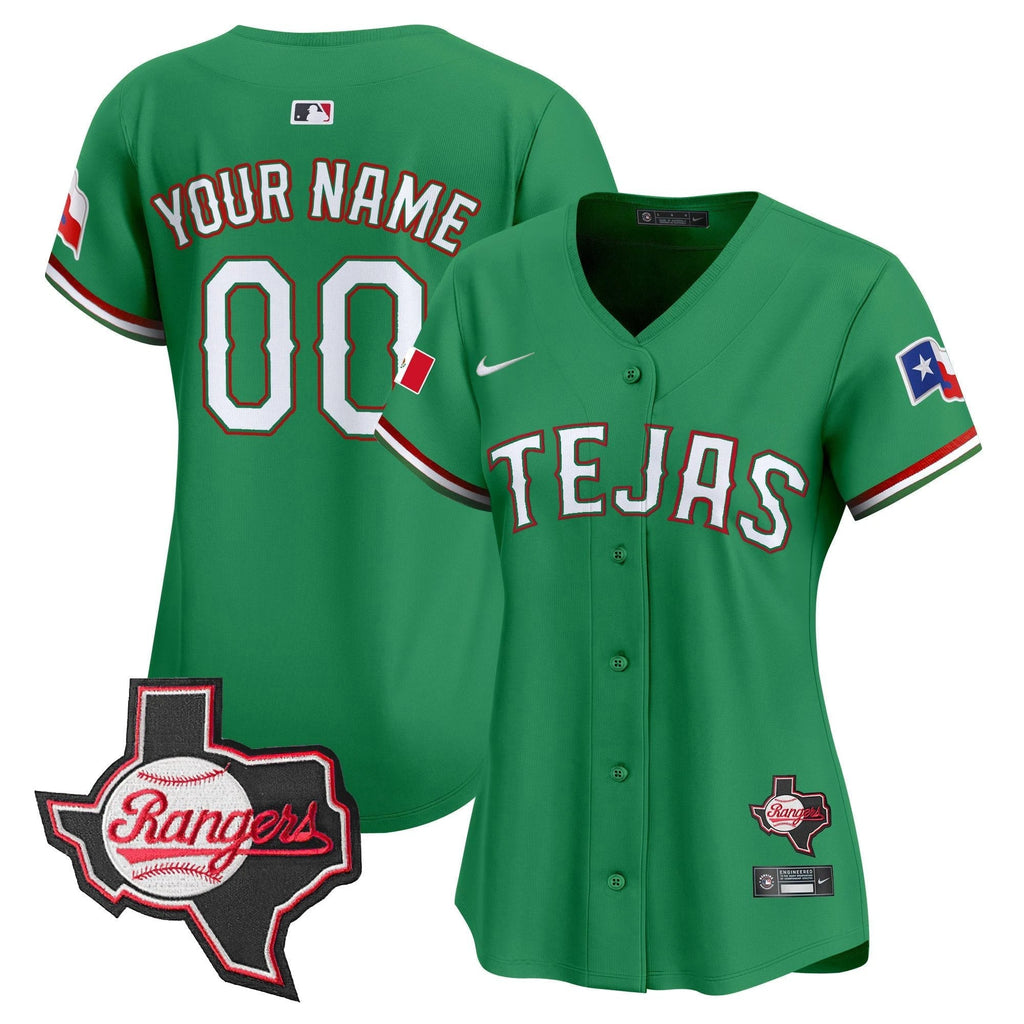 TEX Mexico Texas Patch Vapor Premier Limited Custom Jersey - All Stitched