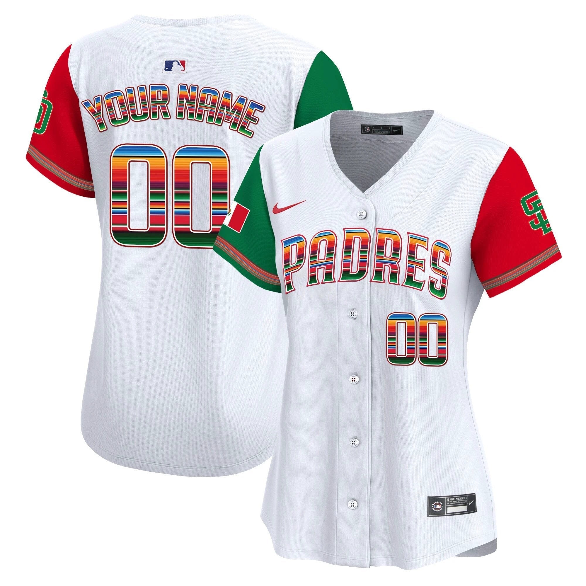 San Diego Padres Mexico Premier Limited Custom Jersey - All Stitched