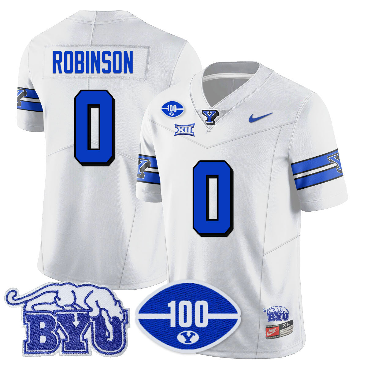 Men BYU Football 100th Season 2024 Uniform - All Stitched