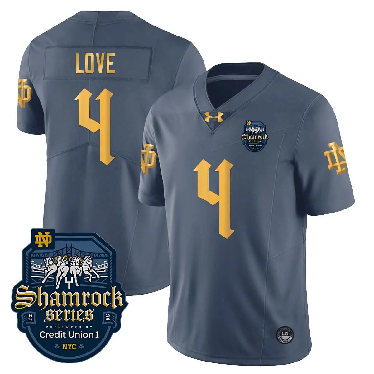 Men Notre Dame Fighting Irish 2024 Shamrock Series Uniform