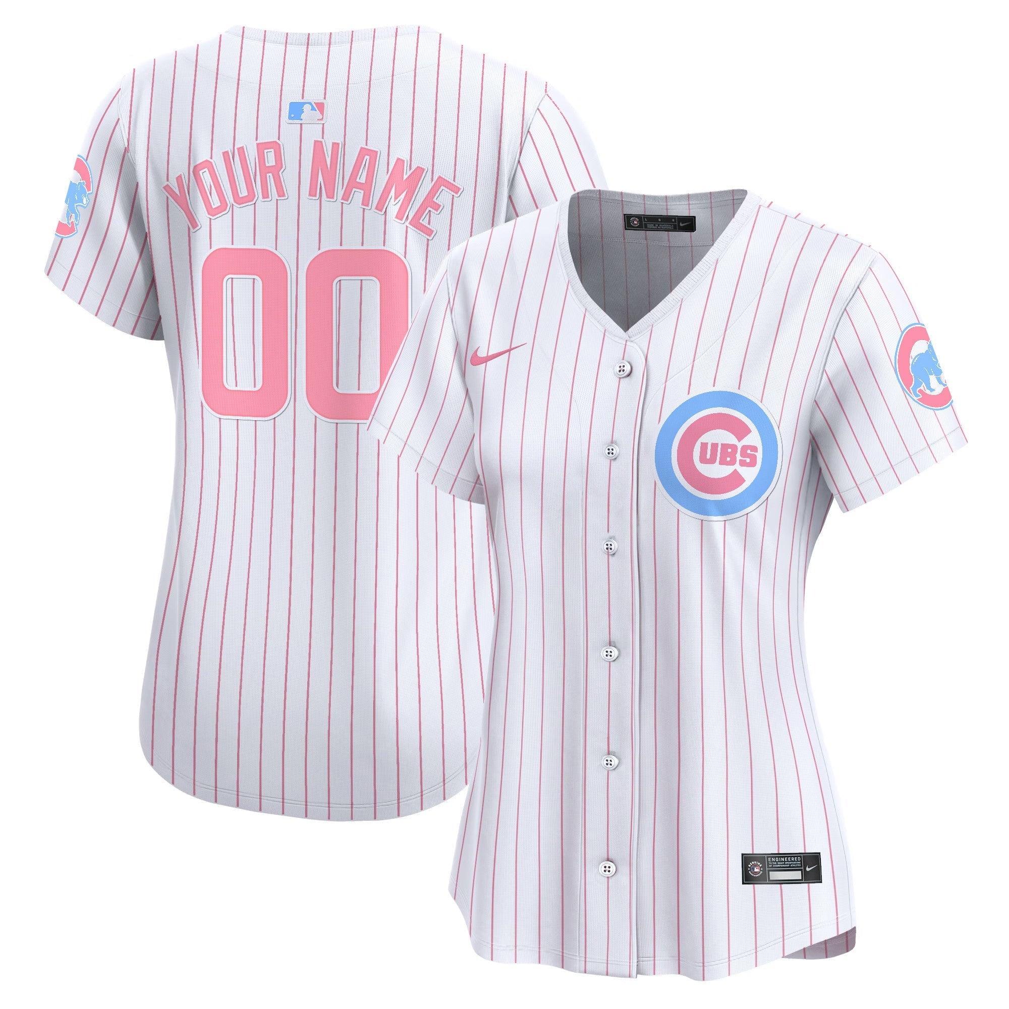 Chicago Cubs Bubblegum Pink Vapor Premier Limited Custom Jersey - All Stitched