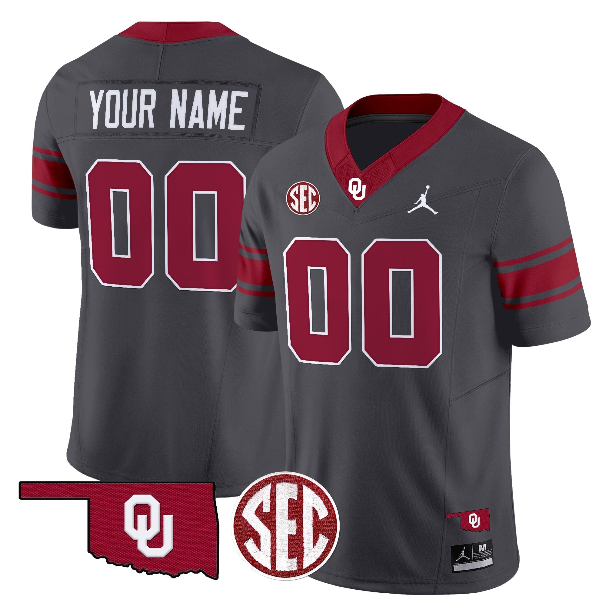 Custom Oklahoma Sooners Throwback Vapor Limited Jersey - All Stitched