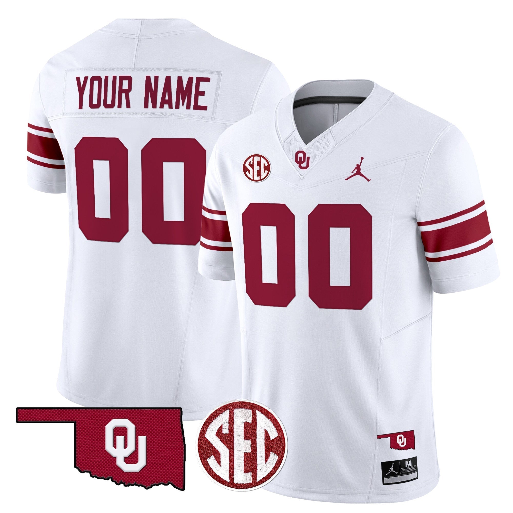 Custom Oklahoma Sooners Throwback Vapor Limited Jersey - All Stitched