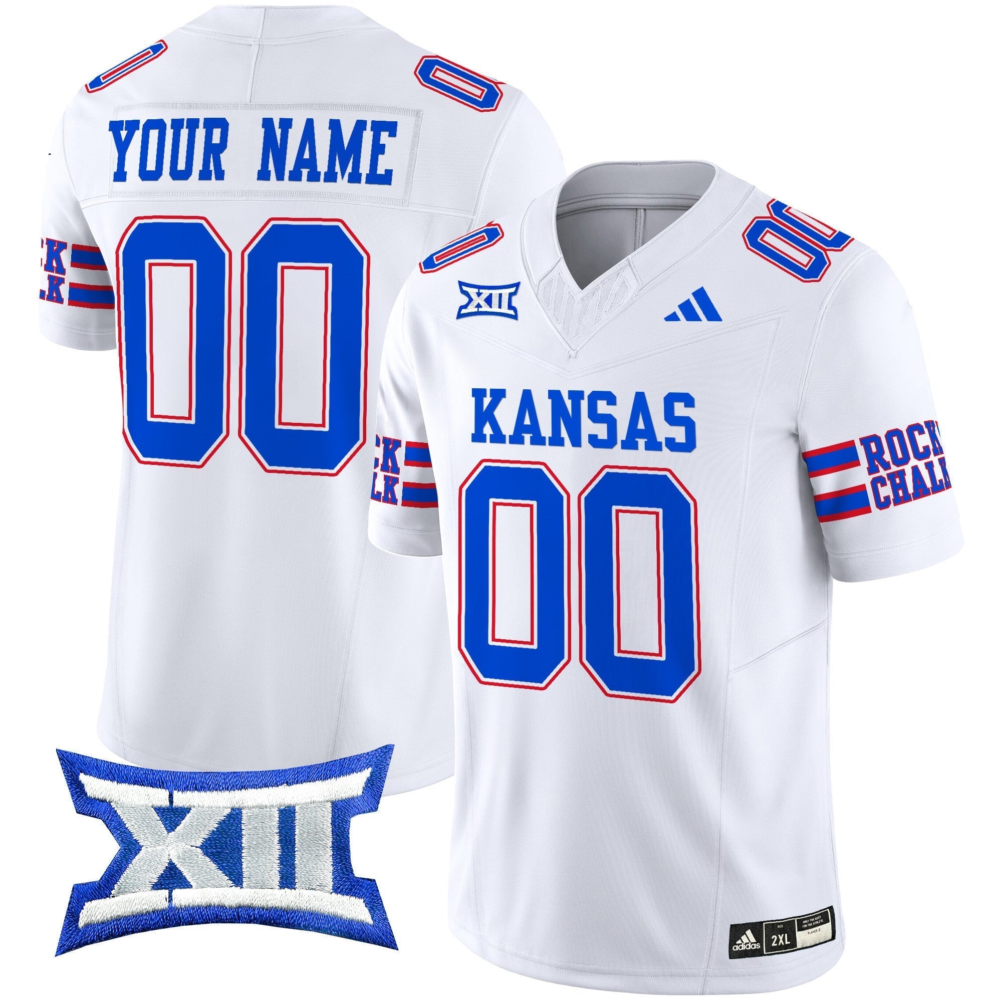 Custom Kansas Jayhawks 2024 Vapor Limited Jersey - All Stitched