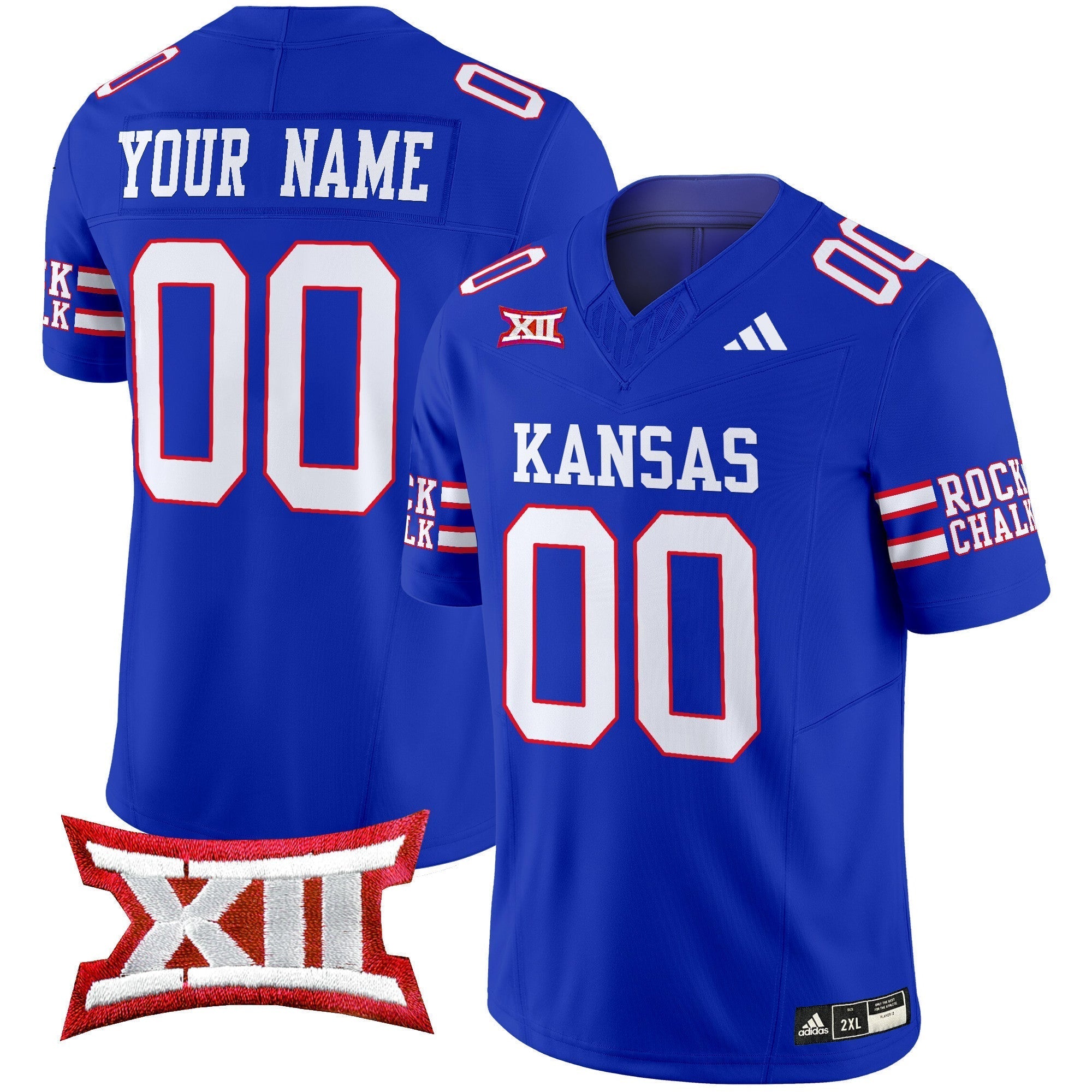 Custom Kansas Jayhawks 2024 Vapor Limited Jersey - All Stitched