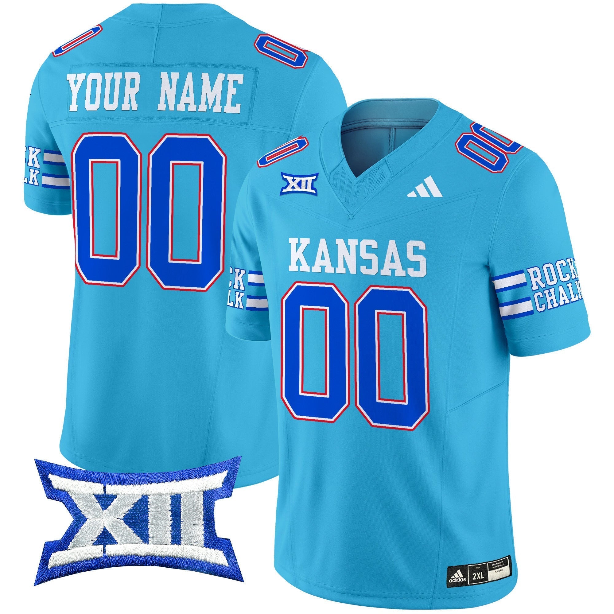 Custom Kansas Jayhawks 2024 Vapor Limited Jersey - All Stitched