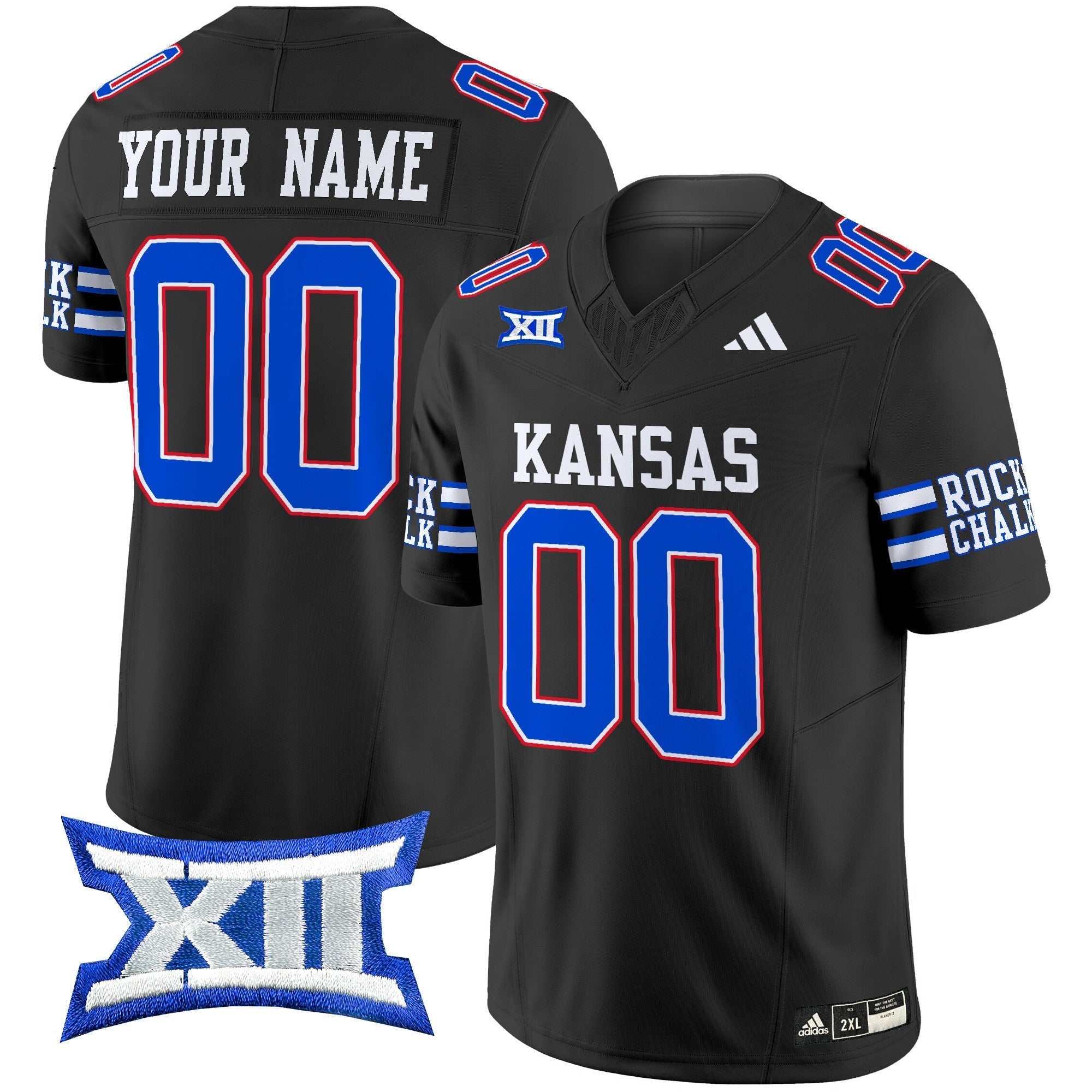Custom Kansas Jayhawks 2024 Vapor Limited Jersey - All Stitched