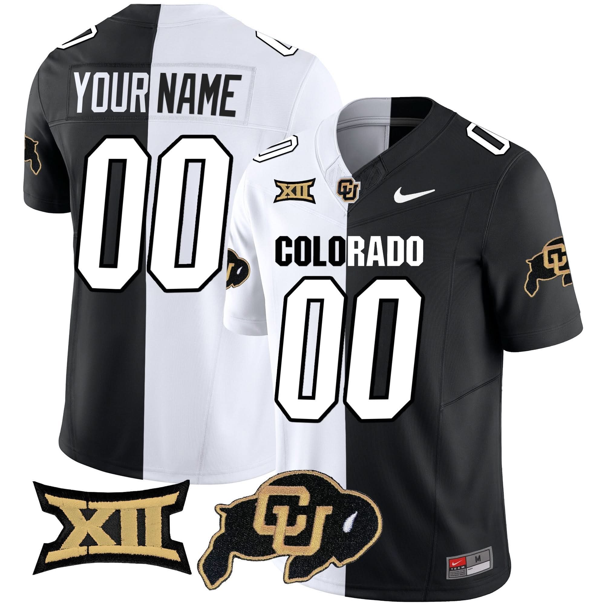 Custom Colorado Buffaloes Jersey Vapor Limited V2 - Big 12 XII Patch - All Stitched