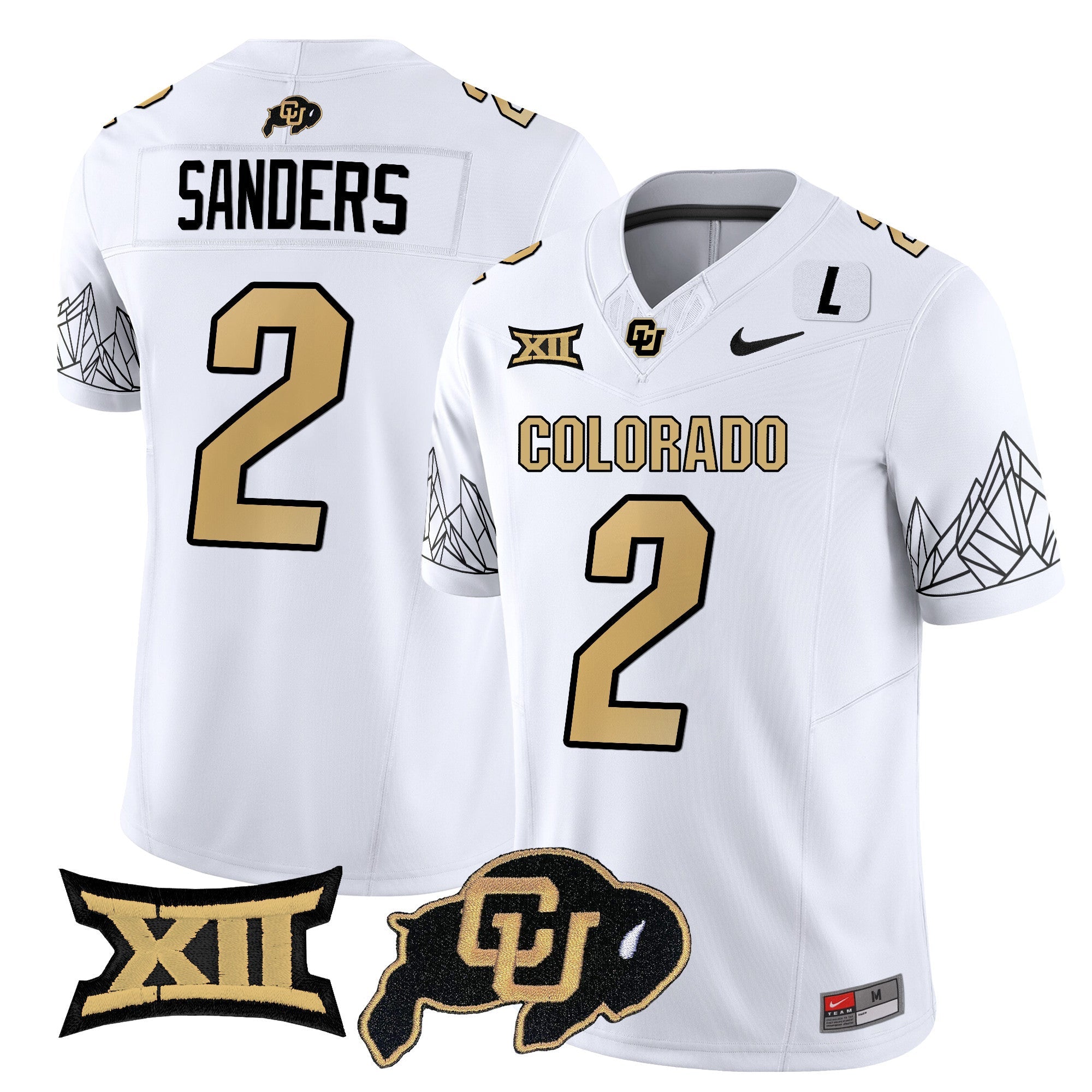 Men Colorado Buffaloes Vapor Limited Jersey V3 - Big 12 XII Patch - All Stitched