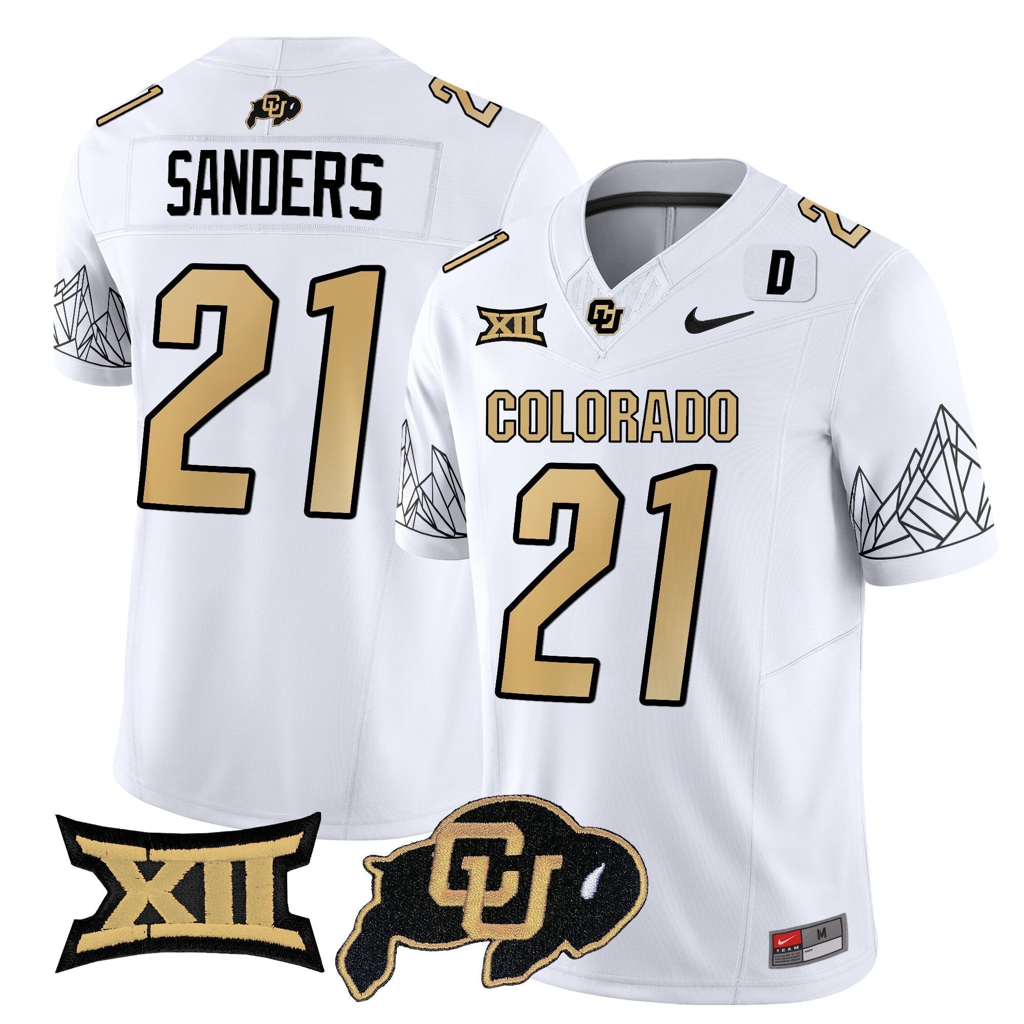 Men Colorado Buffaloes Vapor Limited Jersey V3 - Big 12 XII Patch - All Stitched