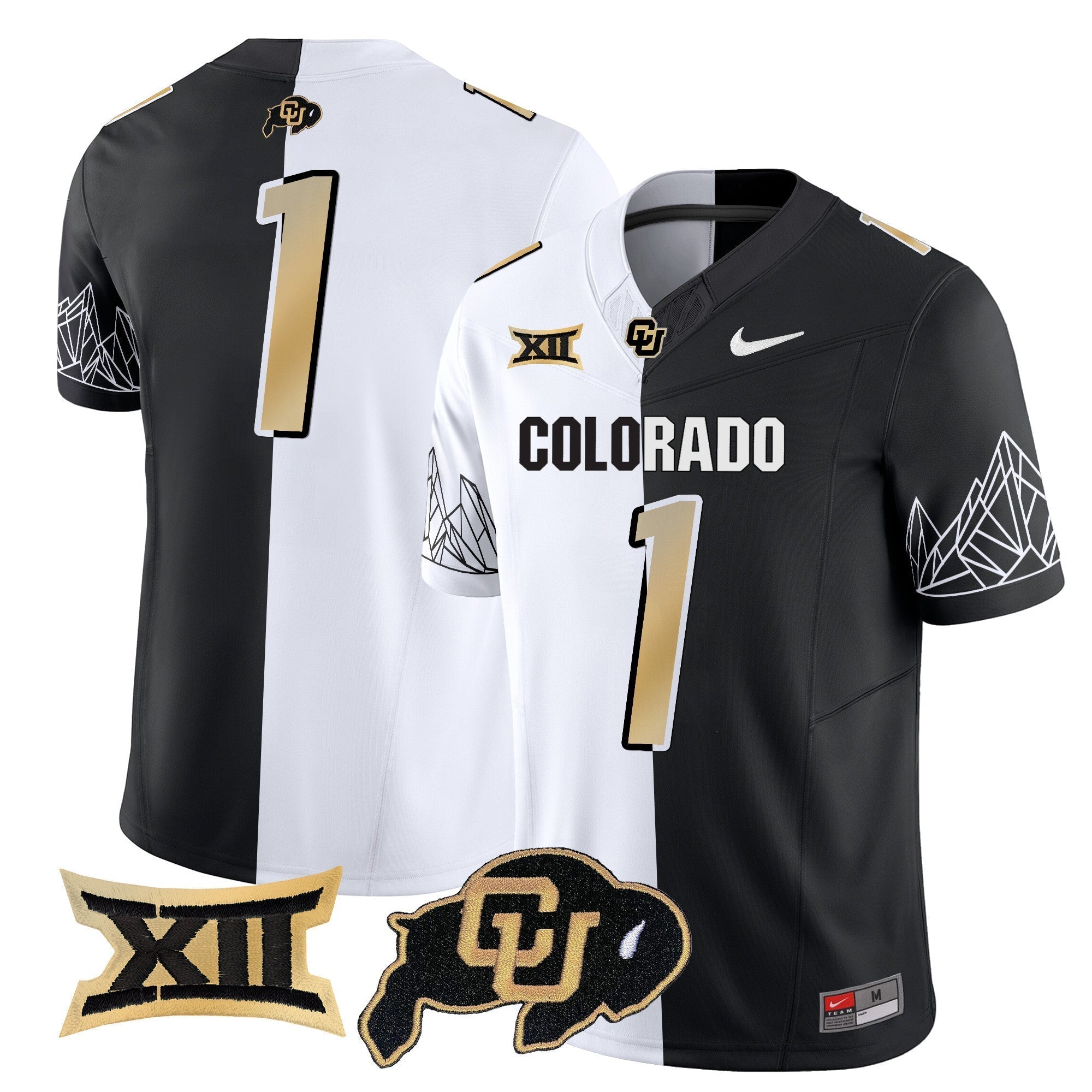 Men Colorado Buffaloes Vapor Limited Jersey V3 - Big 12 XII Patch - All Stitched