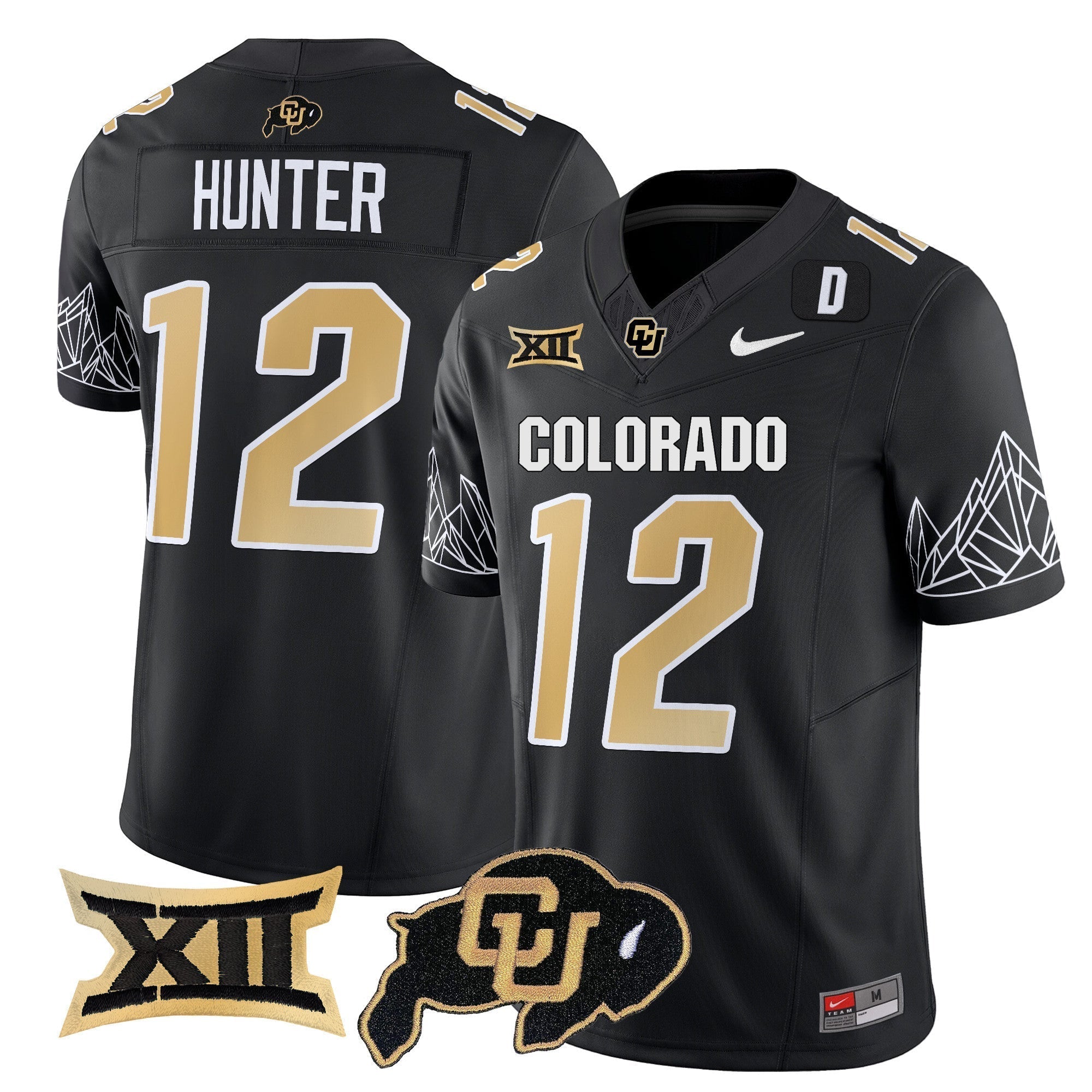 Men Colorado Buffaloes Vapor Limited Jersey V3 - Big 12 XII Patch - All Stitched