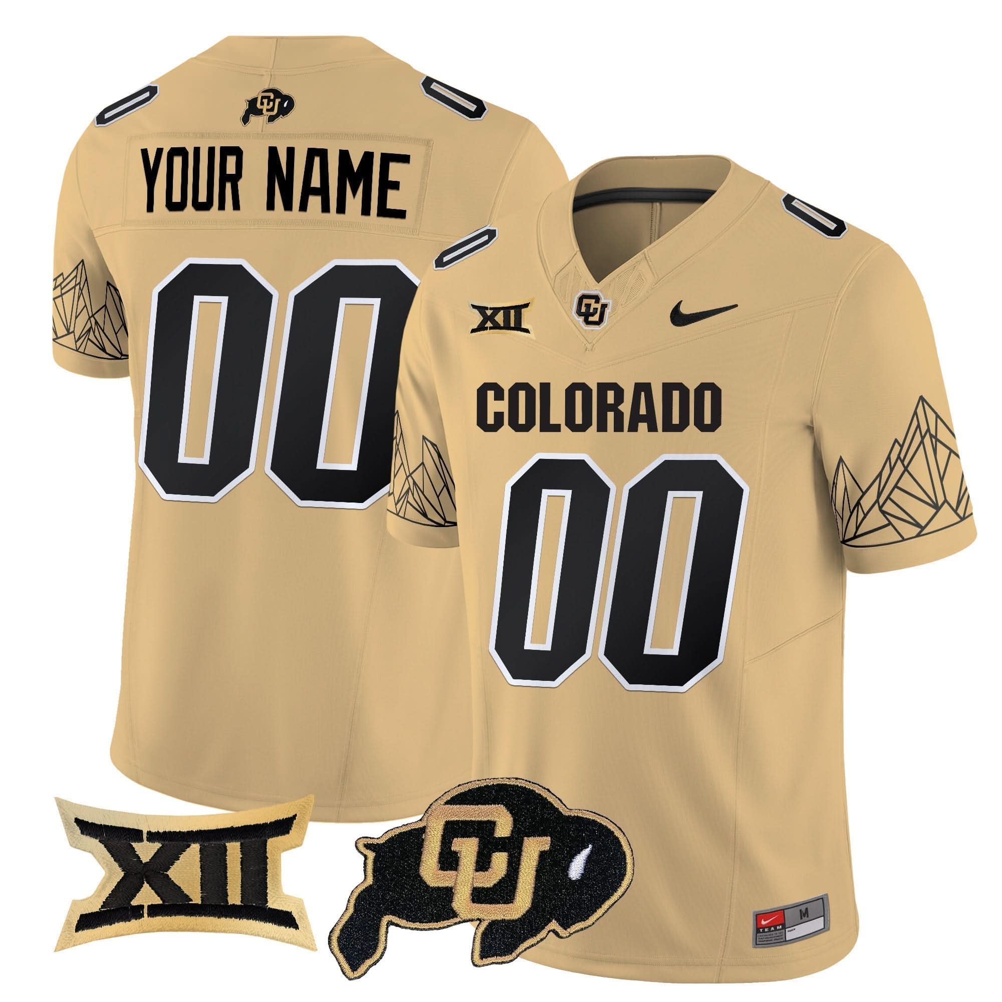 Custom Colorado Buffaloes Jersey Vapor Limited V3 - Big 12 XII Patch - All Stitched