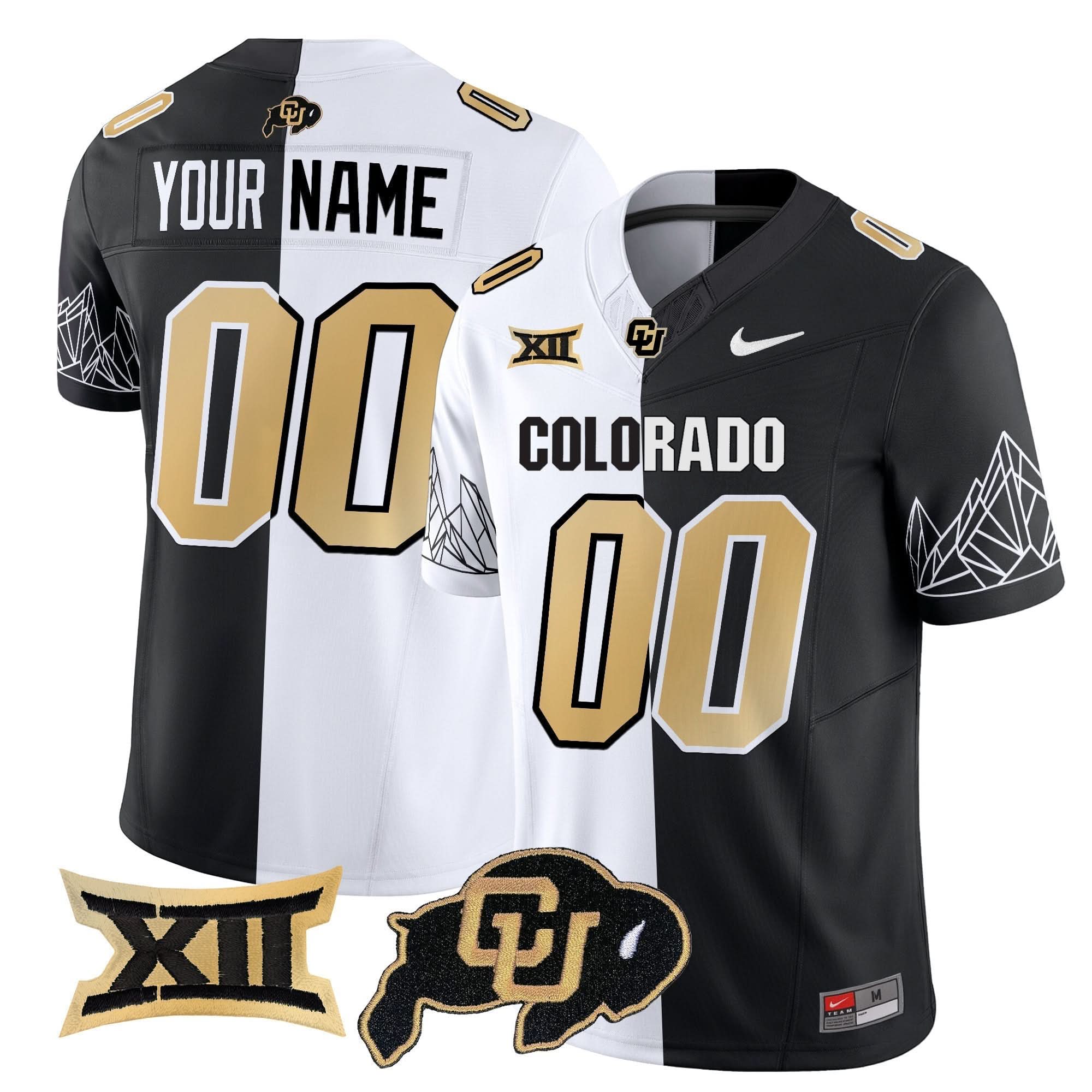 Custom Colorado Buffaloes Jersey Vapor Limited V3 - Big 12 XII Patch - All Stitched