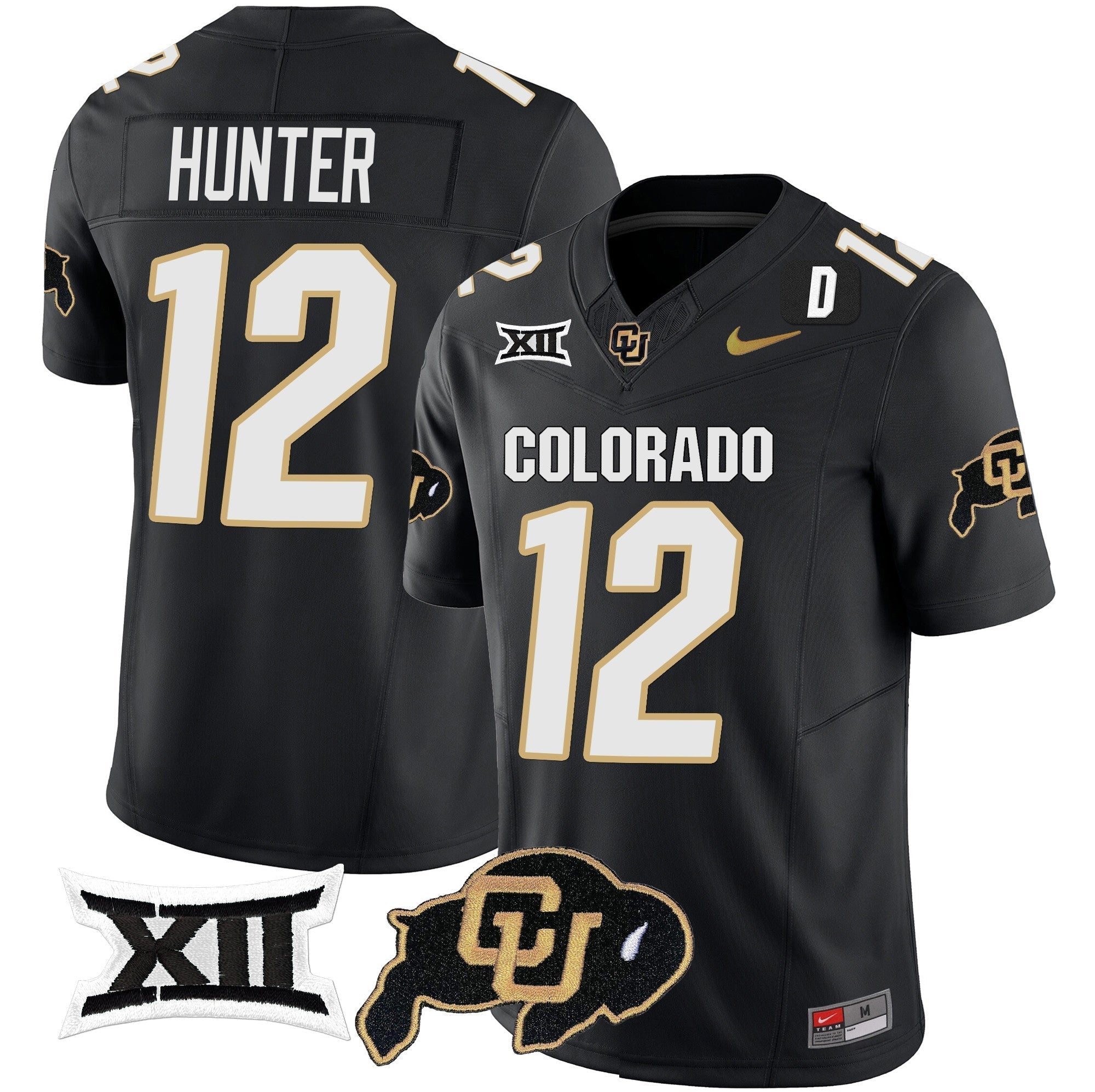 Men Colorado Buffaloes Vapor Limited Jersey V2 - Big 12 XII Patch - All Stitched
