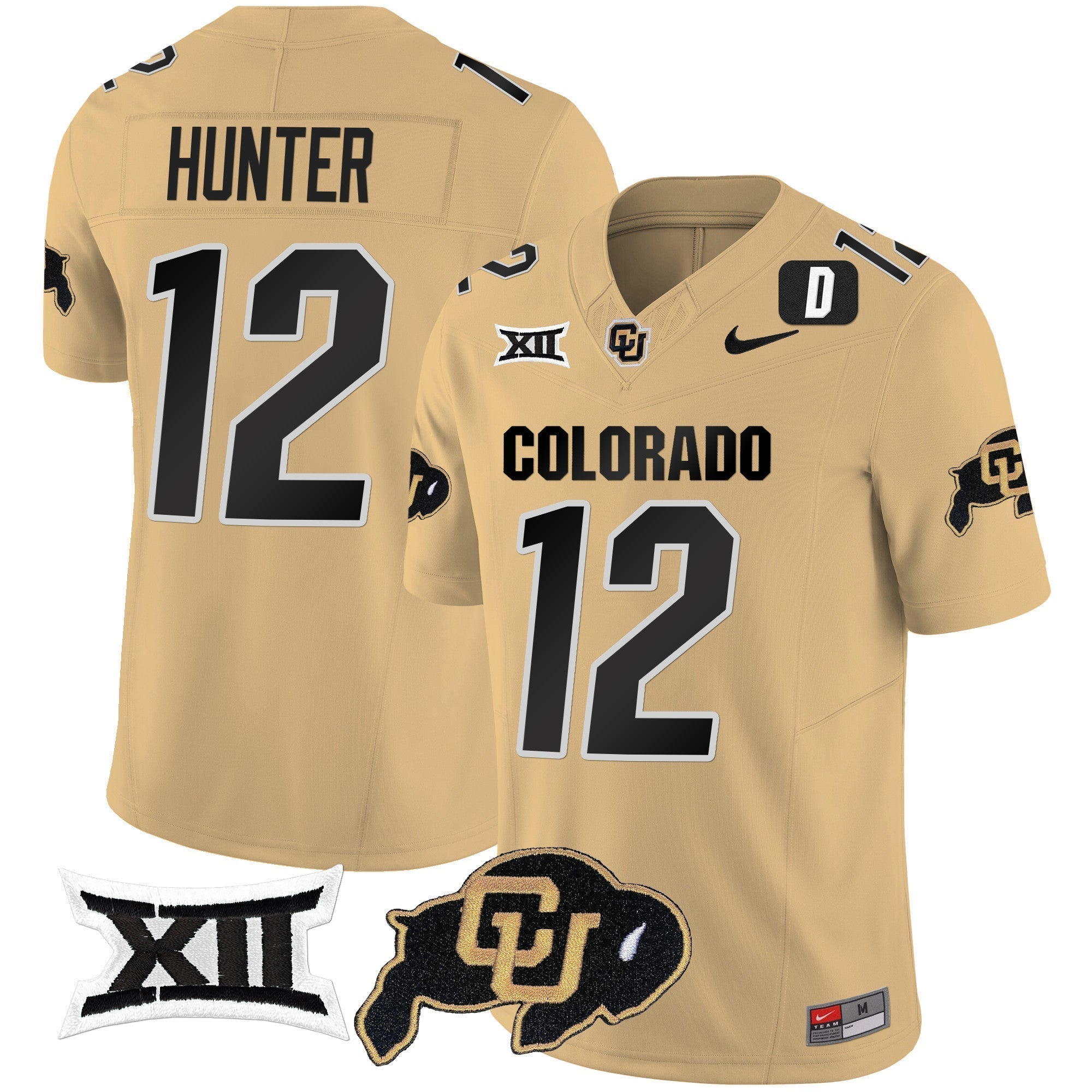 Men Colorado Buffaloes Vapor Limited Jersey V2 - Big 12 XII Patch - All Stitched