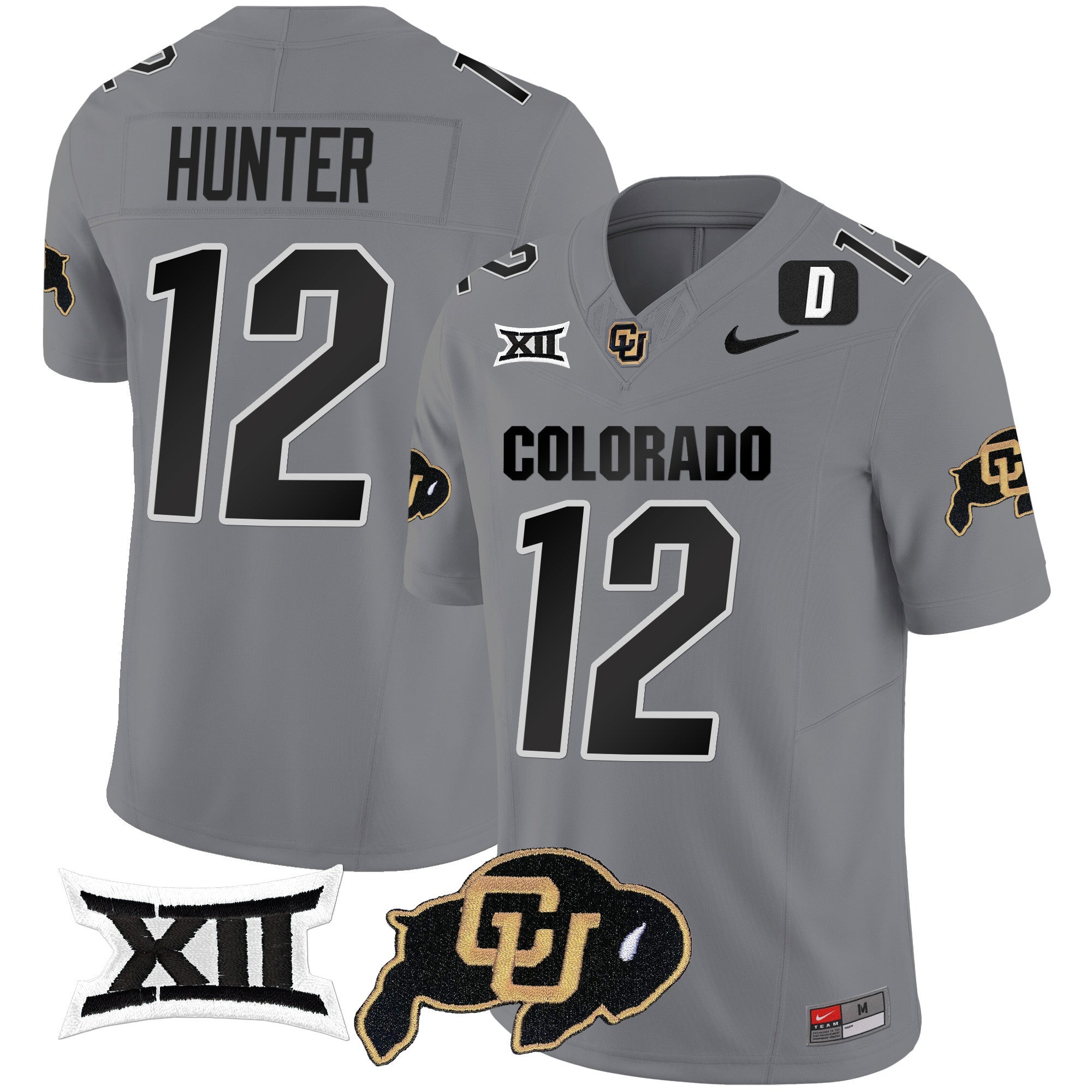 Men Colorado Buffaloes Vapor Limited Jersey V2 - Big 12 XII Patch - All Stitched