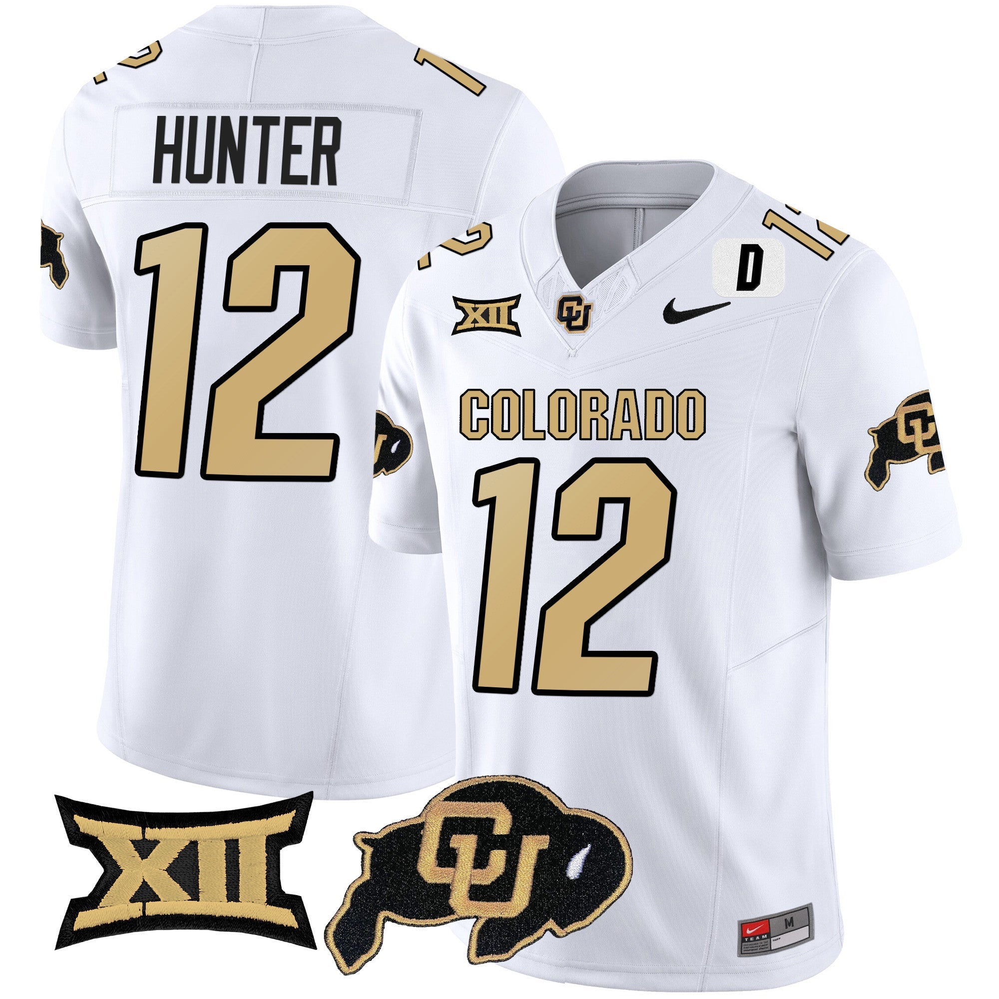 Men Colorado Buffaloes Vapor Limited Jersey V2 - Big 12 XII Patch - All Stitched