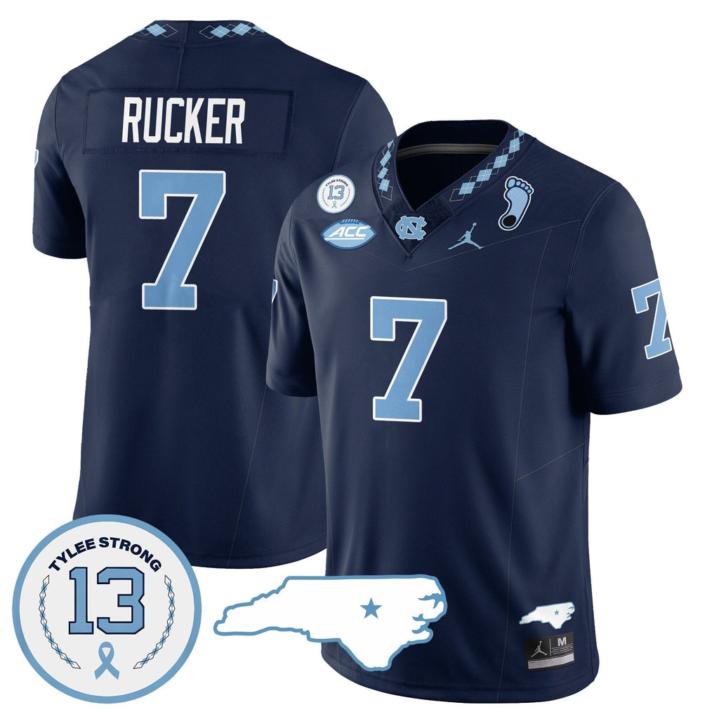 Men North Carolina Tar Heels Football 2024 Vapor Jersey - All Stitched