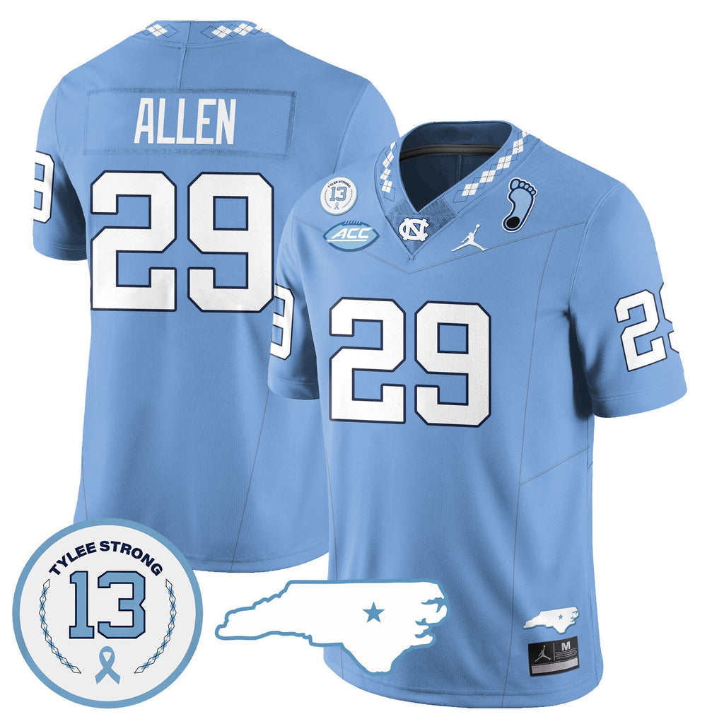 Men North Carolina Tar Heels Football 2024 Vapor Jersey - All Stitched