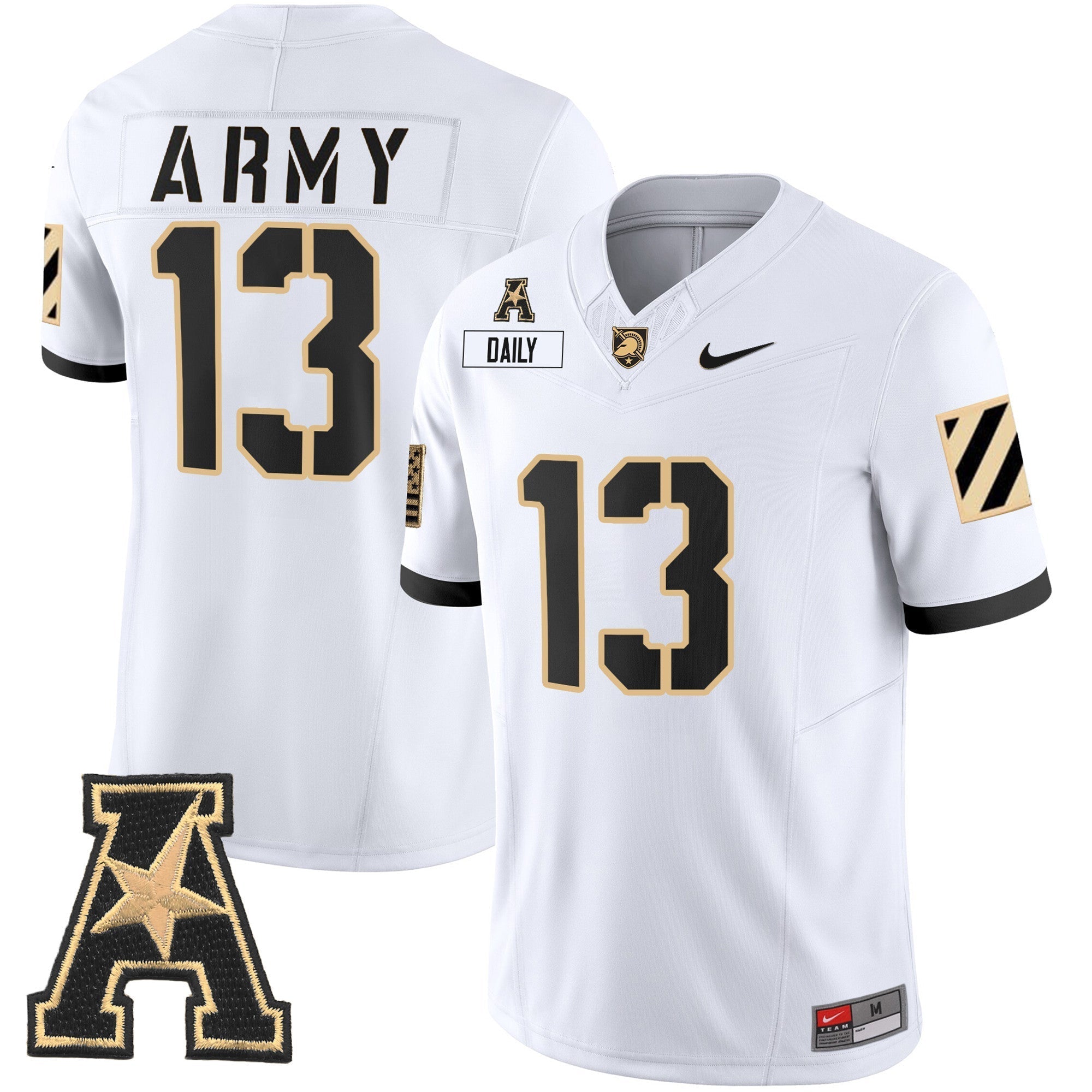 Men Army Black Knights 2024 Vapor Limited Jersey - AAC Patch - All Stitched