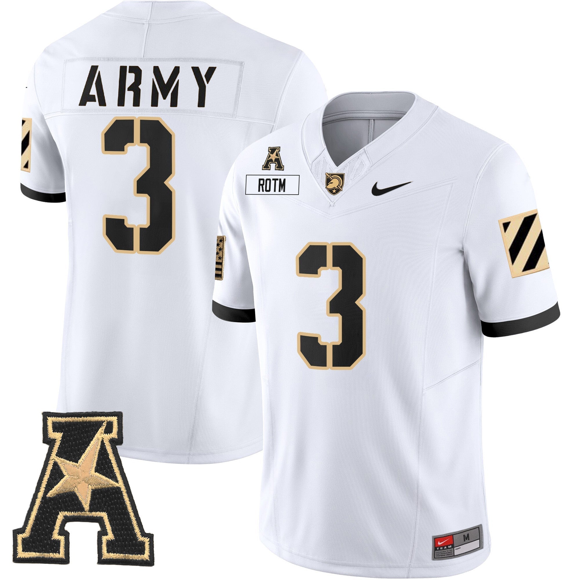 Men Army Black Knights 2024 Vapor Limited Jersey - AAC Patch - All Stitched