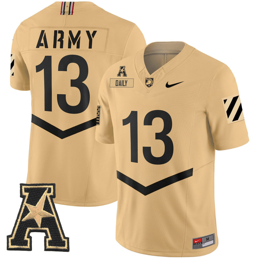 Men Army Black Knights 2024 Vapor Limited Jersey - AAC Patch - All Stitched