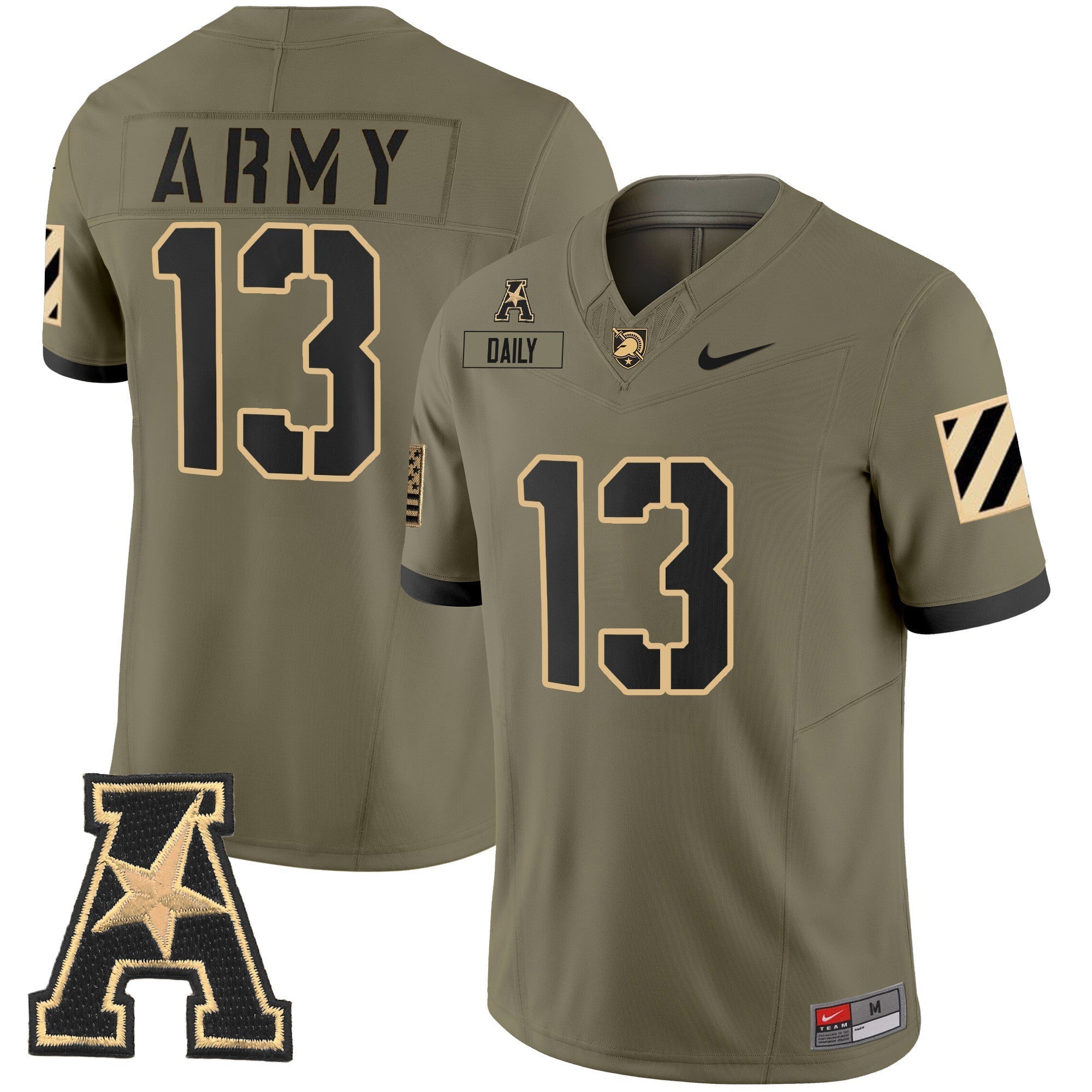 Men Army Black Knights 2024 Vapor Limited Jersey - AAC Patch - All Stitched