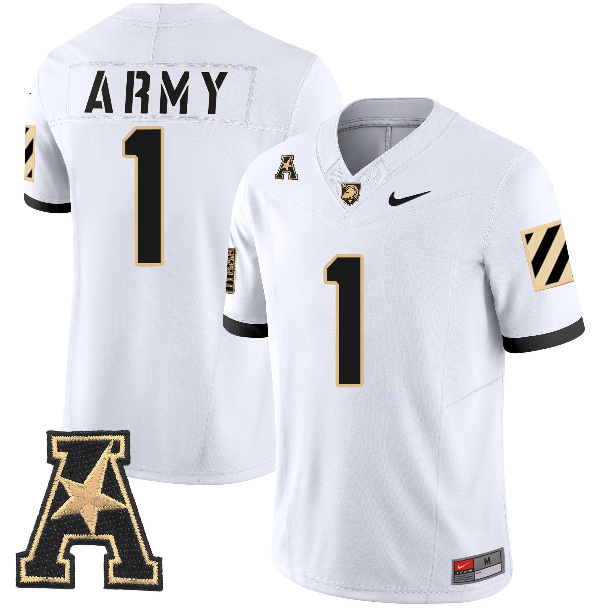 Men Army Black Knights 2024 Vapor Limited Jersey - AAC Patch - All Stitched