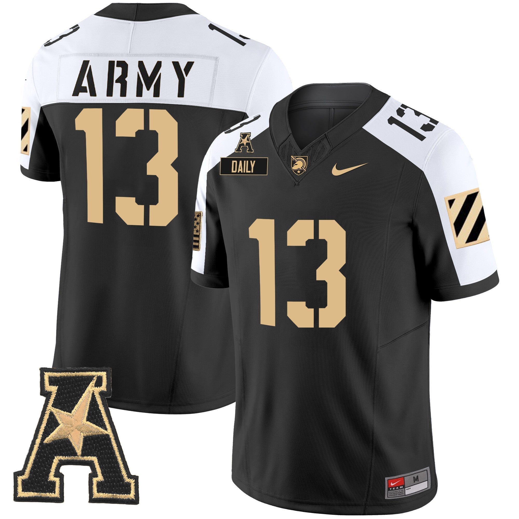 Men Army Black Knights 2024 Vapor Limited Jersey - AAC Patch - All Stitched