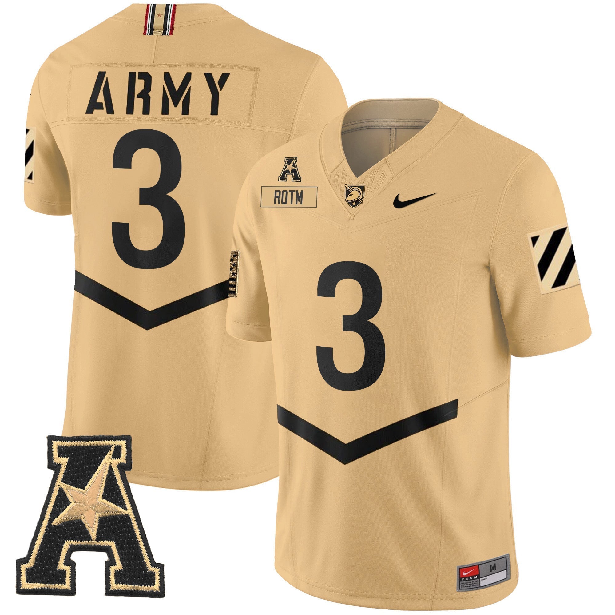 Men Army Black Knights 2024 Vapor Limited Jersey - AAC Patch - All Stitched