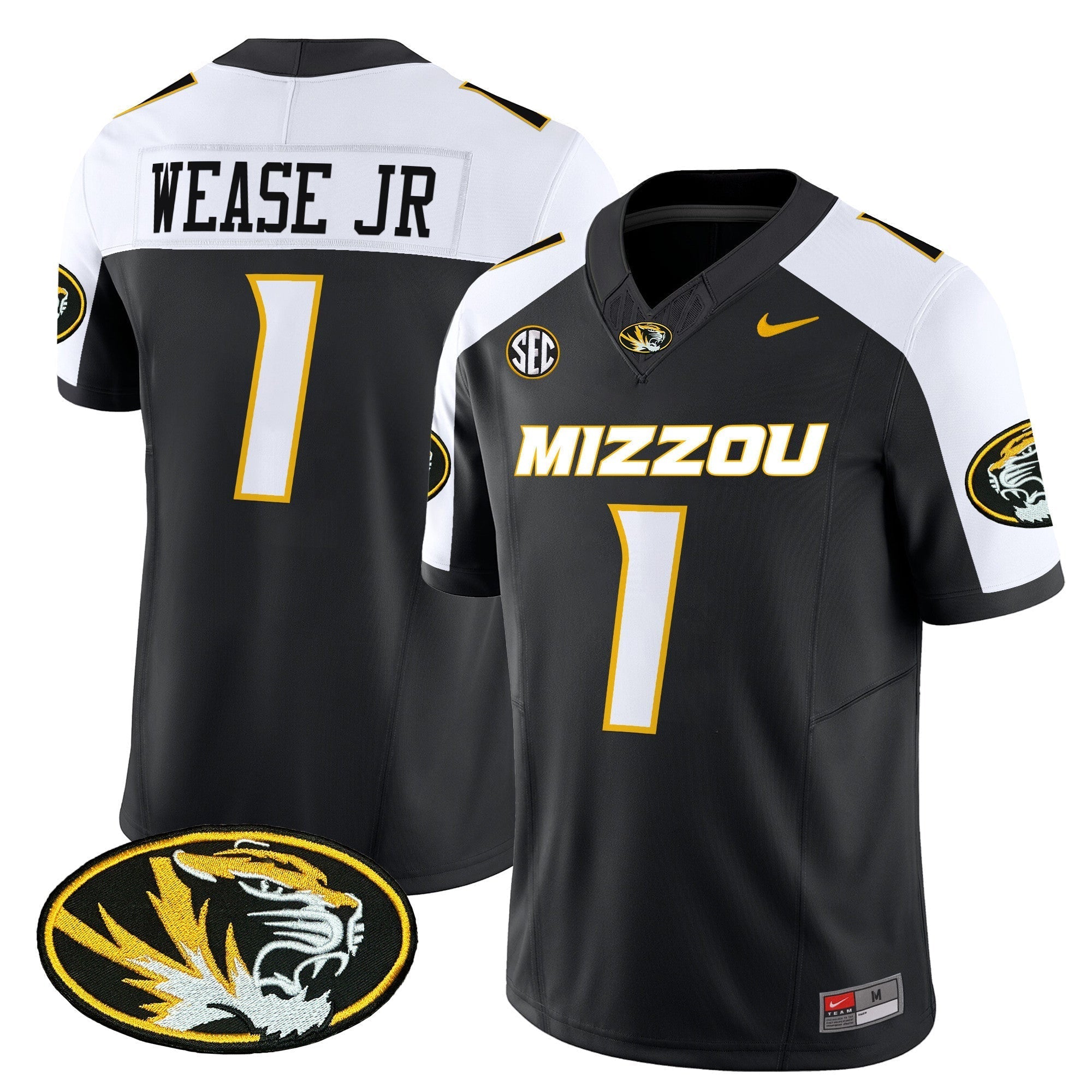 Men Missouri Tigers Vapor Limited Jersey - All Stitched