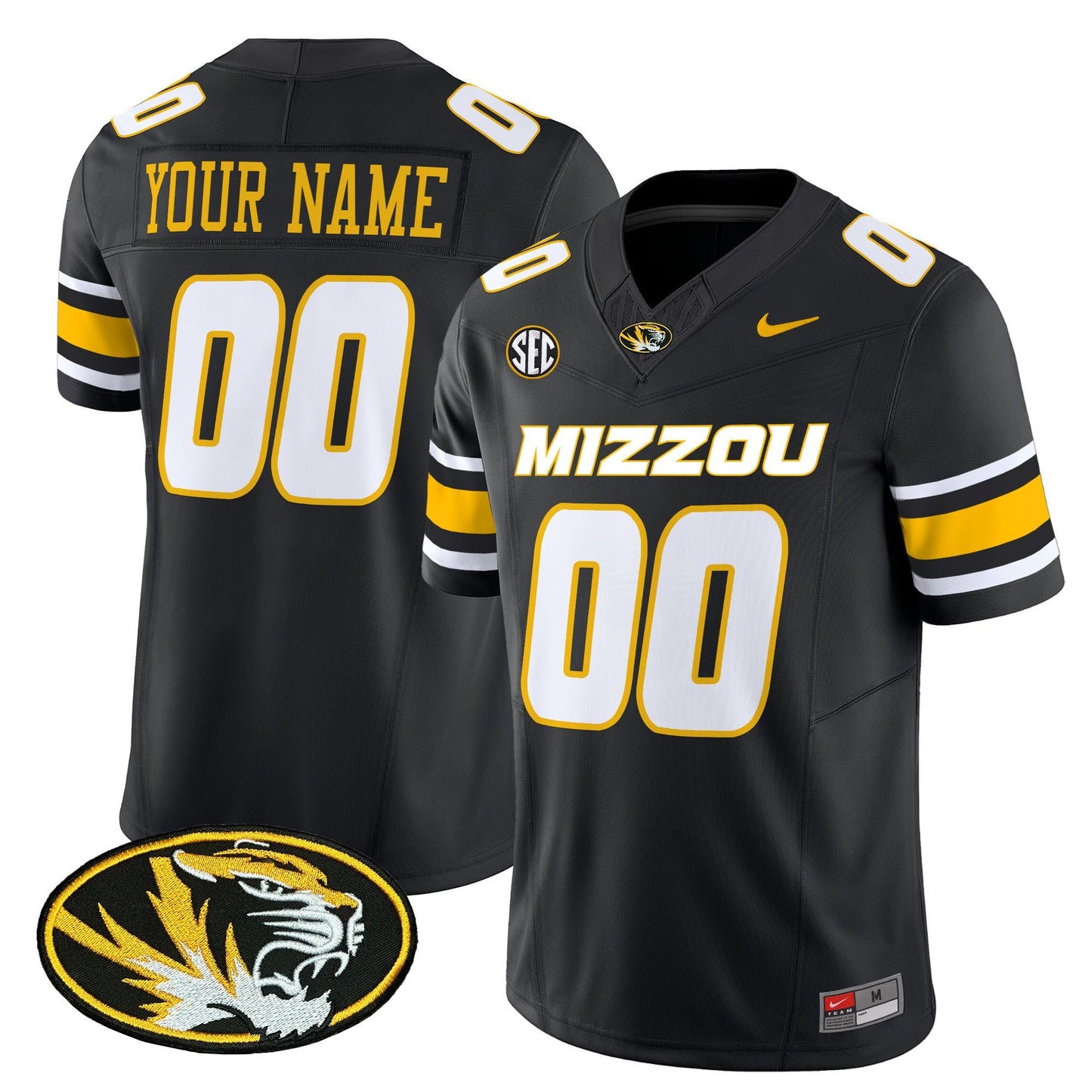 Custom Missouri Tigers Jersey Name, Number 2025 Vapor Limited All Stitched