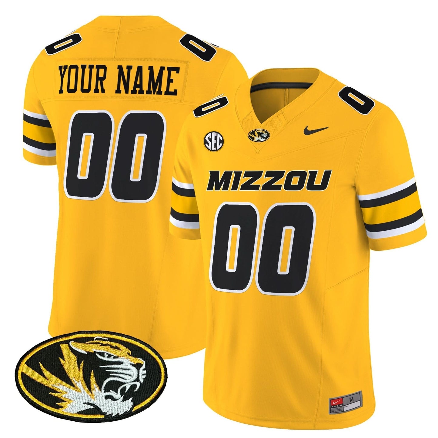 Custom Missouri Tigers Jersey Name, Number Vapor Limited Stitched All Colors