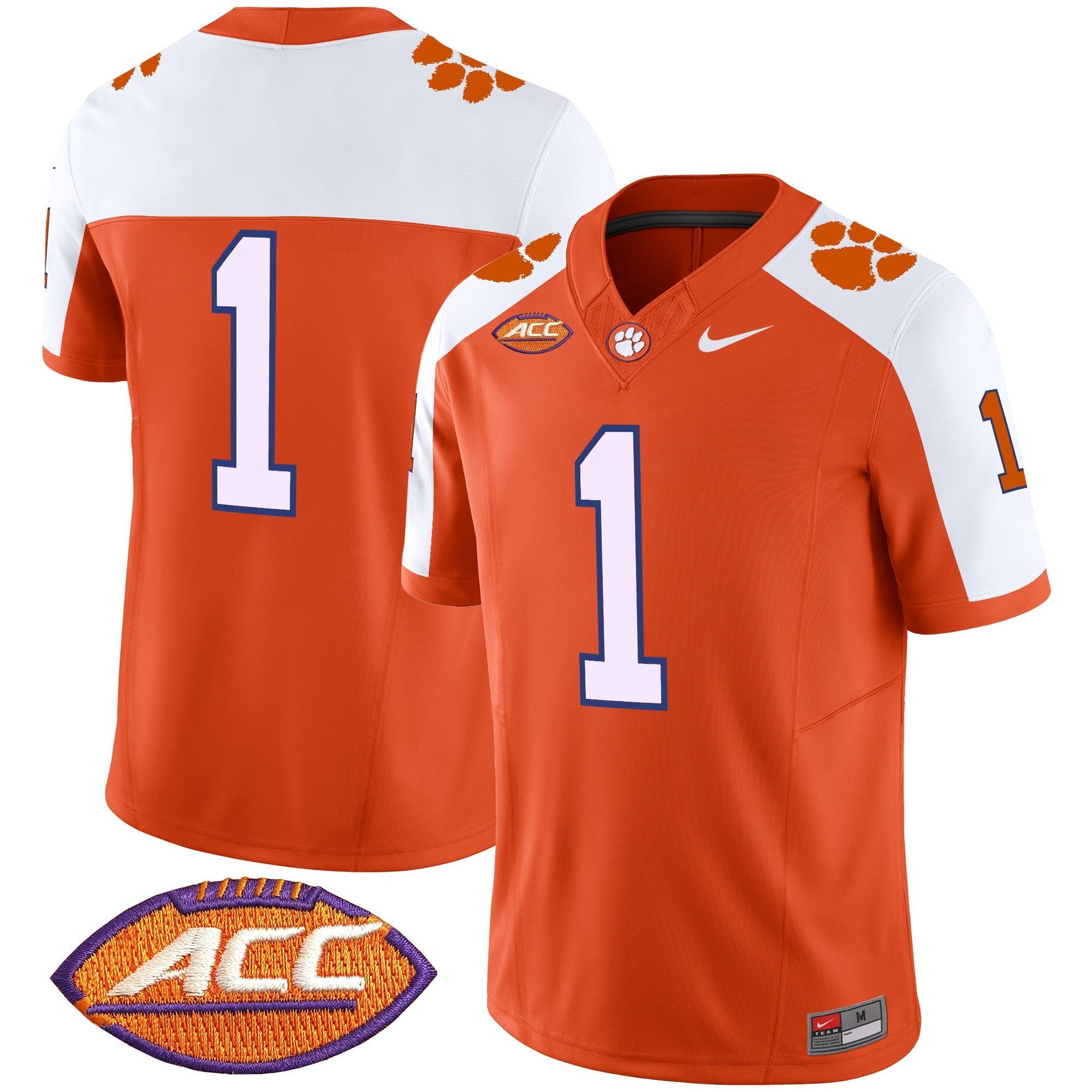 Men Clemson Tigers Vapor Limited Jersey V2 - All Stitched