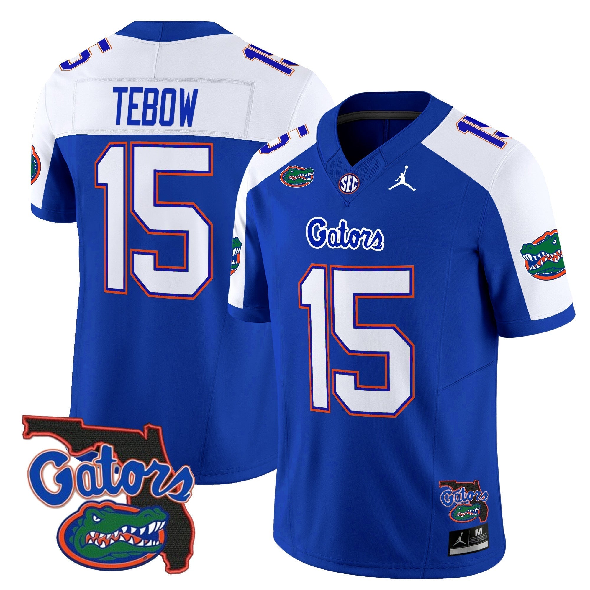 Men Florida Gators 2024 Florida Patch Vapor Limited Jersey - All Stitched