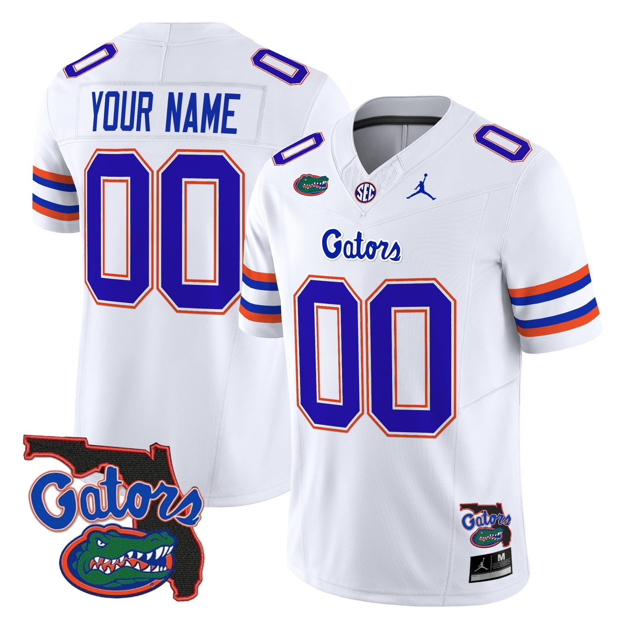Custom Florida Gators 2024 Florida Patch Vapor Limited Jersey - All Stitched