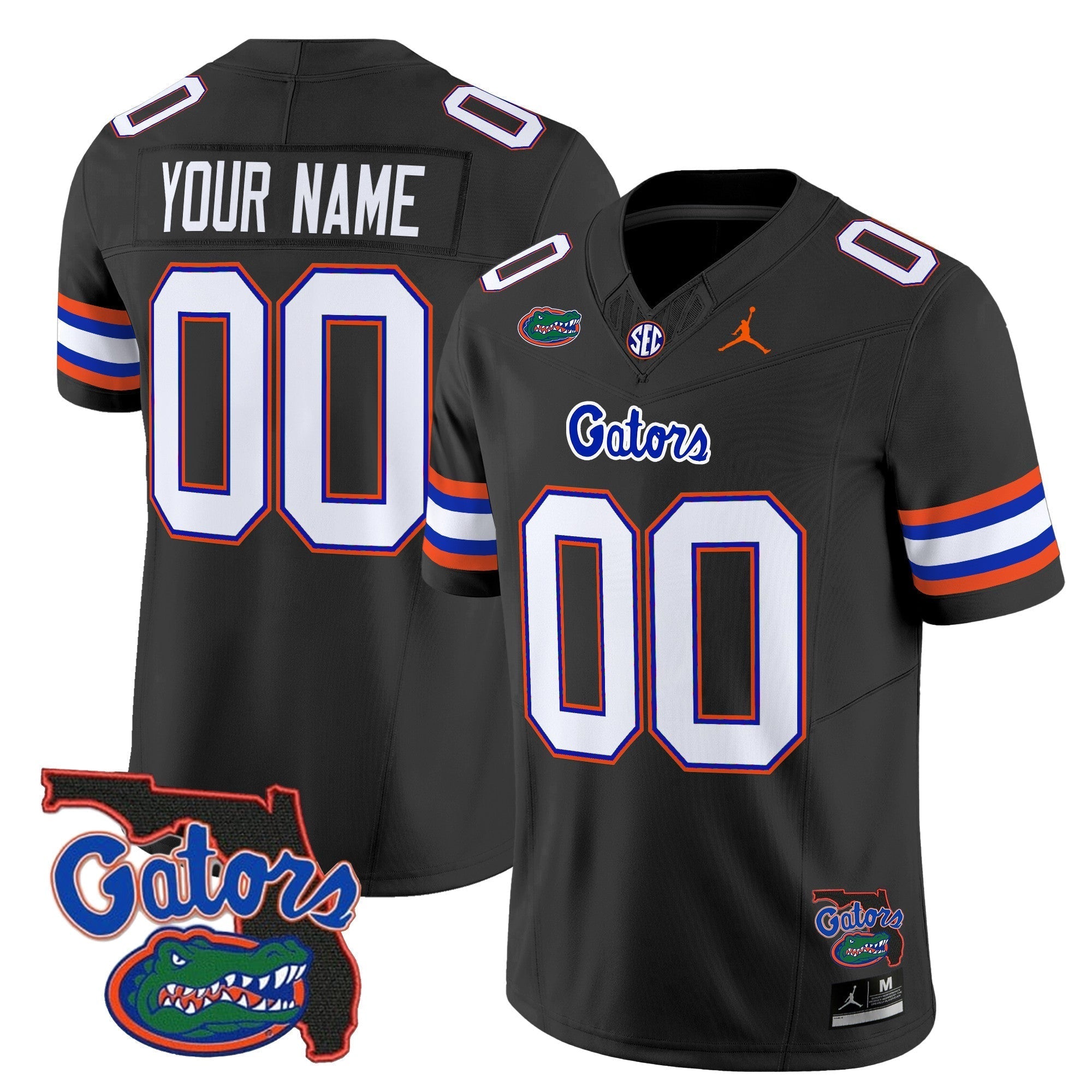 Custom Florida Gators 2024 Florida Patch Vapor Limited Jersey - All Stitched